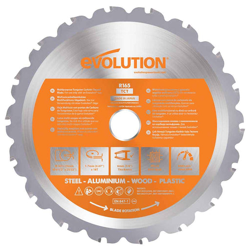 Tarcza TCT wielomateriałowa Evolution 165 mm 18T