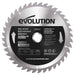 Tarcza TCT do cięcia cienkiego drewna Evolution 185mm 40T