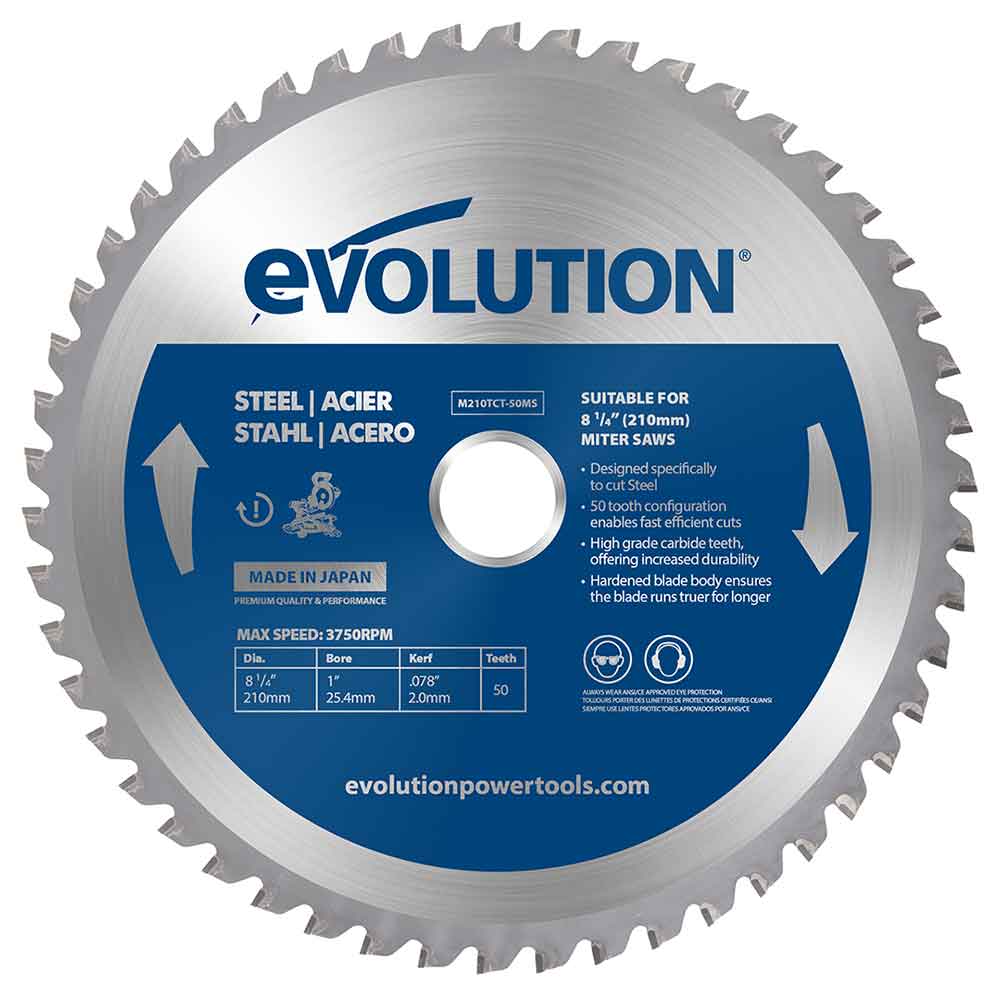 Tarcza TCT do cięcia metalu Evolution 210 mm 50T