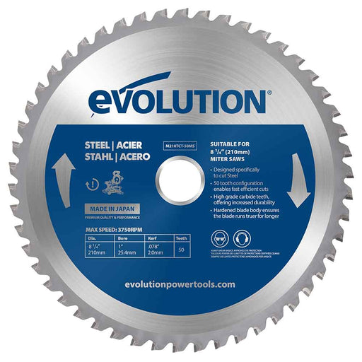 Tarcza TCT do cięcia metalu Evolution 210 mm 50T