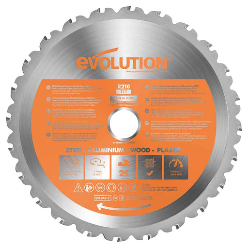 Tarcza TCT wielomateriałowa Evolution 210 mm 24T