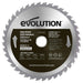 Tarcza TCT do cięcia cienkiego drewna Evolution 210 mm 40T