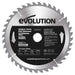 Tarcza TCT do cięcia drewna Evolution 230 mm 40T