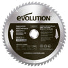 Tarcza TCT do cięcia cienkiego drewna Evolution 255 mm 60T