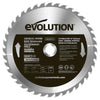 Tarcza TCT do cięcia drewna Evolution 255 mm 40T