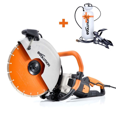 Elektryczna przecinarka tarczowa do betonu Evolution R350DCT 350 mm z tarczą diamentową