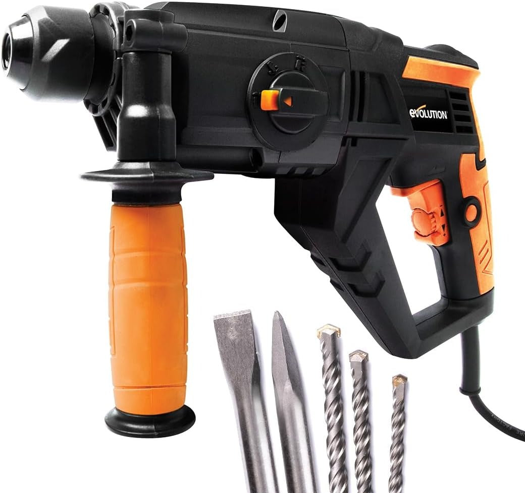 Czterofunkcyjna młotowiertarka SDS Evolution SDS4-800 z akcesoriami