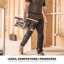 Piła ukośnica Evolution R255SMS+ 255 mm z wielomateriałową tarczą TCT + stojak