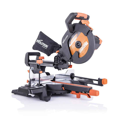 Piła ukośnica Evolution R255SMS+ 255 mm z wielomateriałową tarczą TCT
