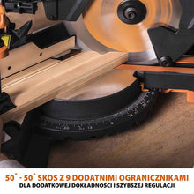 Piła ukośnica Evolution R255SMS+ 255 mm z wielomateriałową tarczą TCT