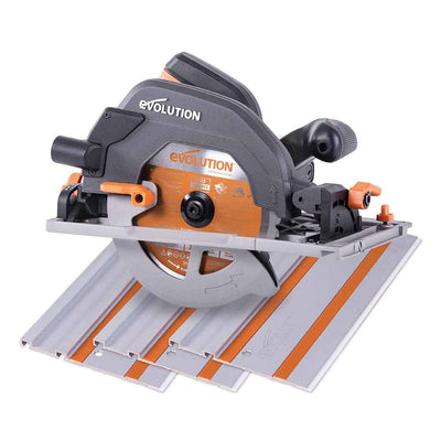 Piła tarczowa Evolution R185CCSX 185 mm z wielomateriałową tarczą TCT + prowadnicą 1020 mm