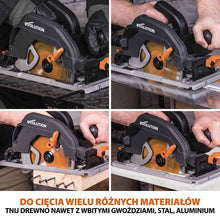 Piła tarczowa Evolution R185CCSX+ 185mm + Szyna prowadząca ST1400-G2 1,4m (700 mm x 2)