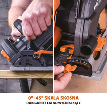 Piła tarczowa Evolution R185CCSX 185mm + Szyna prowadząca ST1400-G2 1,4m (700mm x 2)