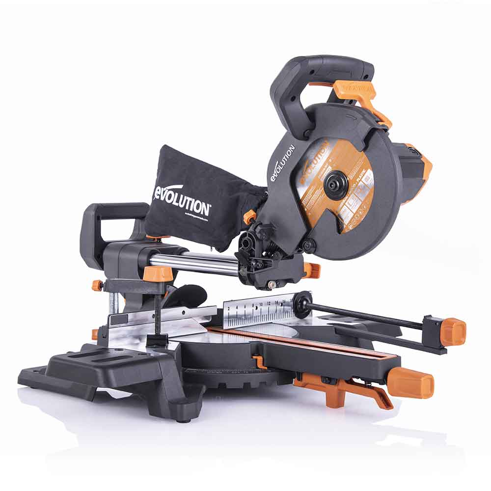 Piła ukośnica Evolution R210SMS-300+ 210 mm z wielomateriałową tarczą TCT