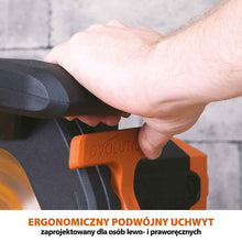 Piła ukośnica Evolution R210SMS-300+ 210mm z wielomateriałową tarczą TCT + stojak