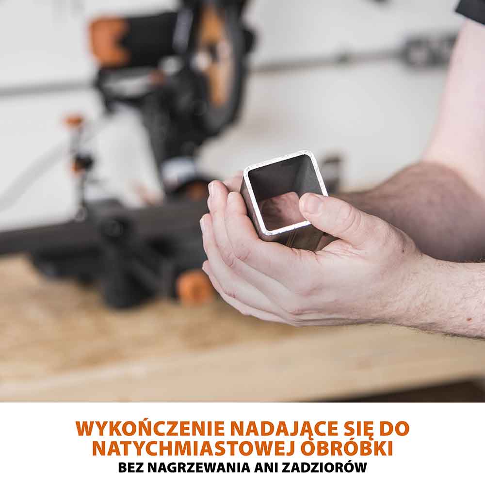 Piła ukośnica Evolution R255SMS-DB+ 255 mm z wielomateriałową tarczą TCT + stojak