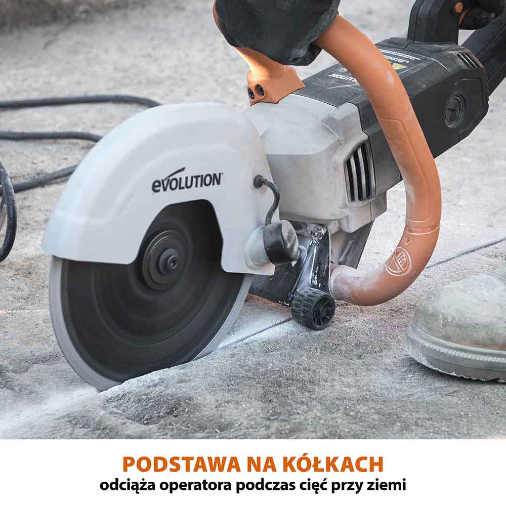 Elektryczna przecinarka tarczowa do betonu Evolution R230DCTX 230 mm (bez tarczy)