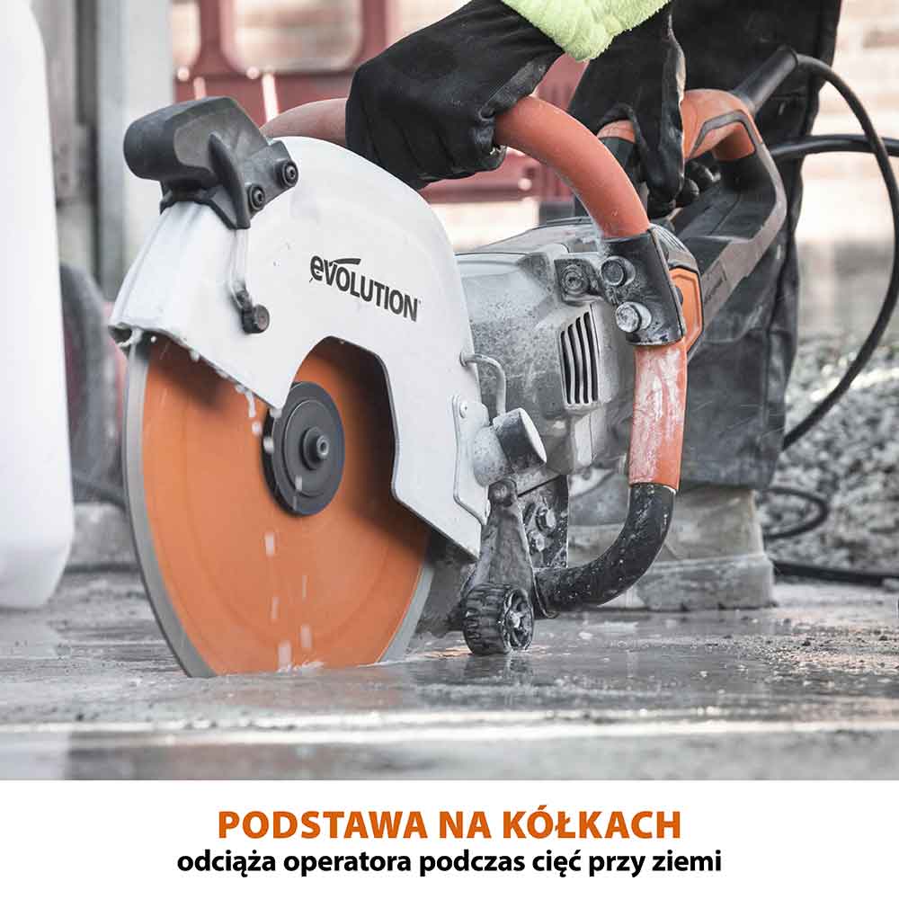 Elektryczna przecinarka tarczowa do betonu R300DCT+ z ręczną pompą wody