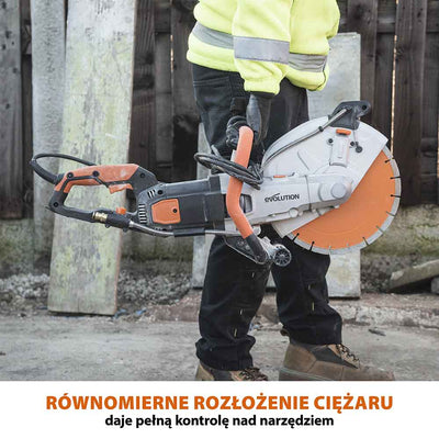 Elektryczna przecinarka tarczowa do betonu R300DCT+ z ręczną pompą wody
