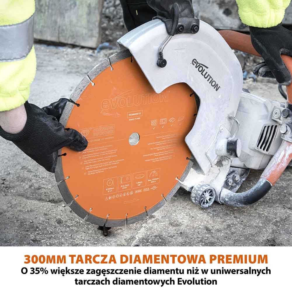 Elektryczna przecinarka tarczowa do betonu R300DCT+ z ręczną pompą wody