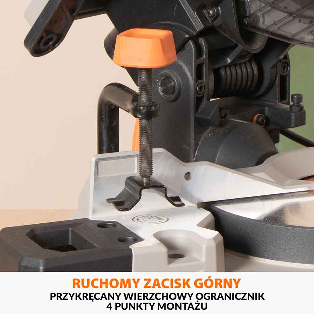 Piła ukośnica/stołowa Evolution R210MTS-G2 210 mm z wielomateriałową tarczą TCT