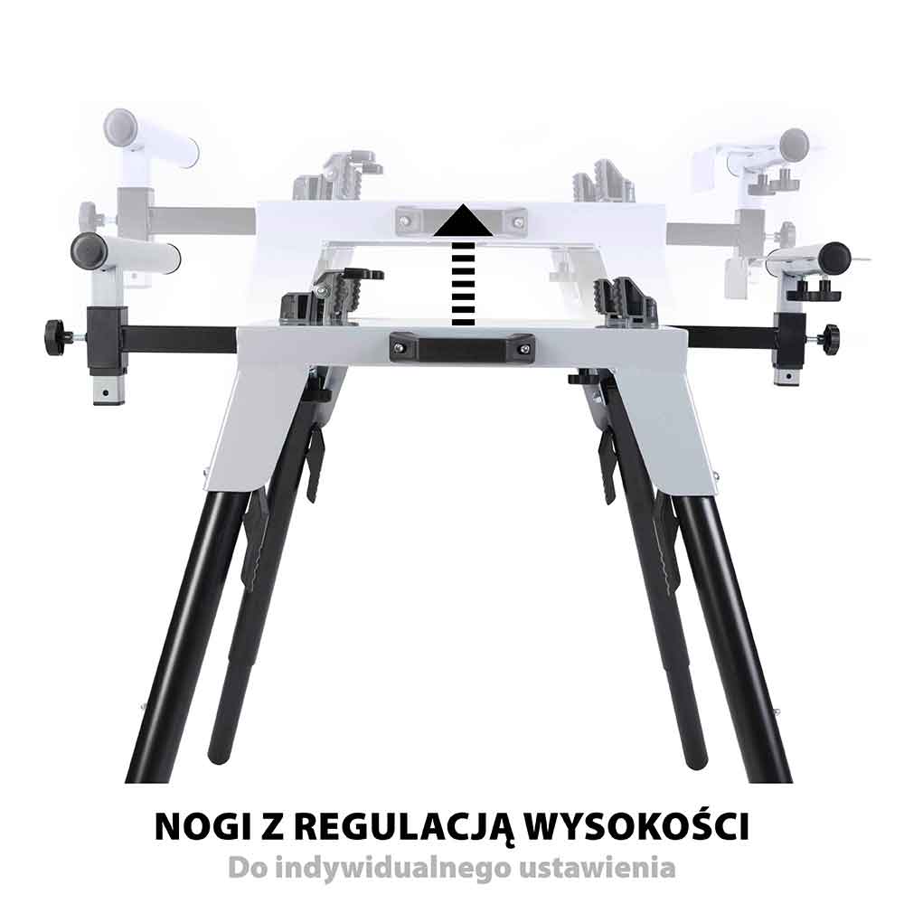 Stojak do przecinarki z uniwersalnym wyposażeniem Evolution