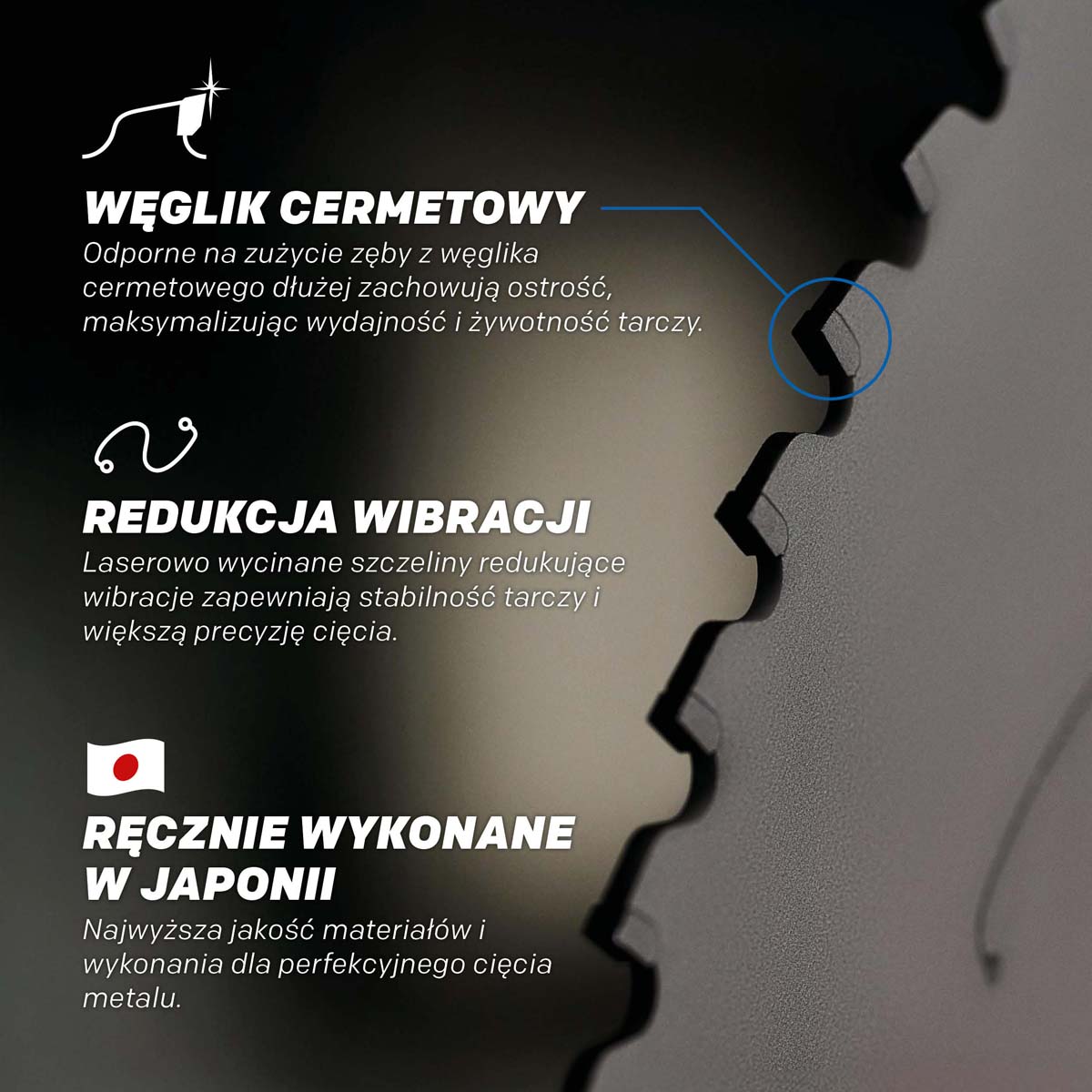 Tarcza do pilarki tarczowej do cięcia stali Evolution EVOMAX 355 mm Ø355 x 25,4 mm, 80 zębów, węglik cermetowy