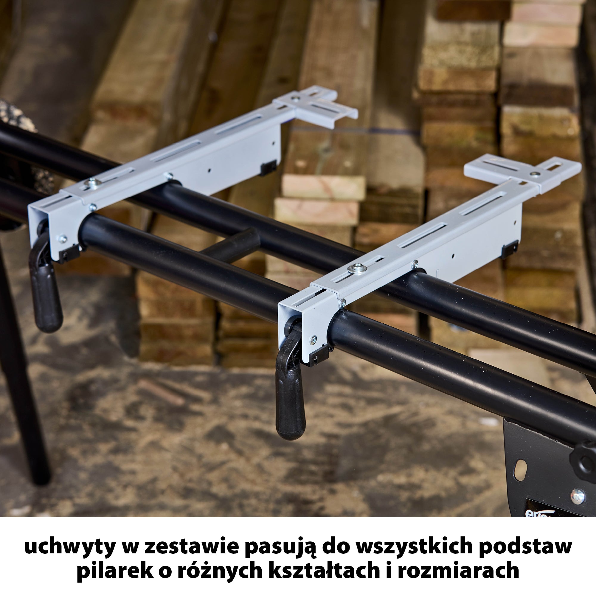 Stojak do piły ukosowej Evolution XL z uniwersalnymi mocowaniami