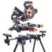 Piła ukośnica Evolution R210SMS+ 210 mm z wielomateriałową tarczą TCT + stojak