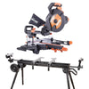 Piła ukośnica Evolution R255SMS+ 255mm z wielomateriałową tarczą TCT + stojak XL