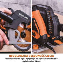 Piła tarczowa Evolution R185CCSX+ 185mm + Szyna prowadząca ST2800-G2 1,4m (1400 mm x 2)