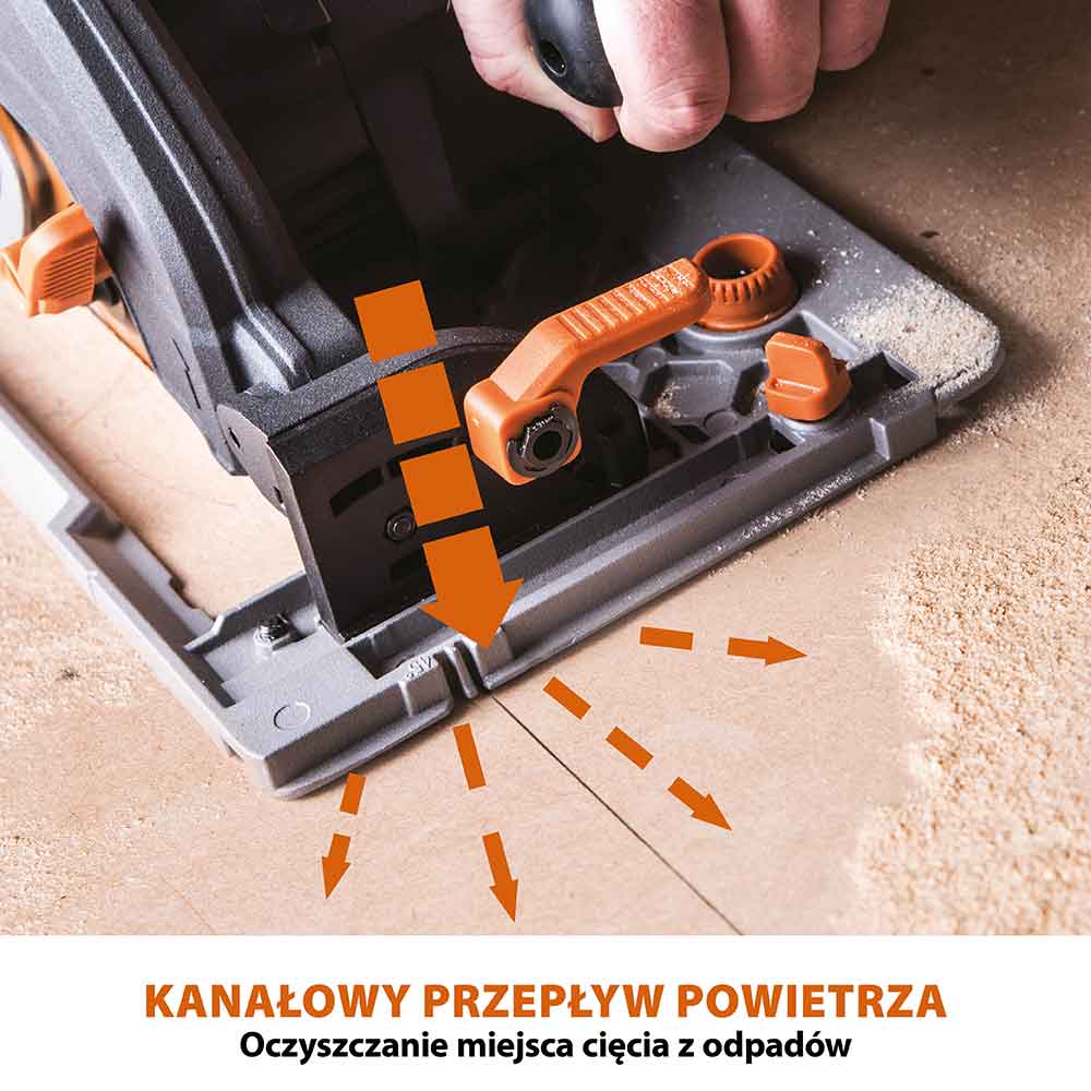 Piła tarczowa Evolution R185CCSX+ 185mm + Szyna prowadząca ST2800-G2 1,4m (1400 mm x 2)