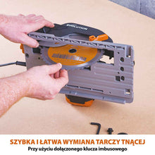 Piła tarczowa Evolution R185CCSX+ 185mm + Szyna prowadząca ST2800-G2 1,4m (1400 mm x 2)
