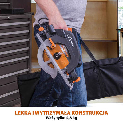 Piła tarczowa Evolution R185CCSX+ 185 mm z wielomateriałową tarczą TCT