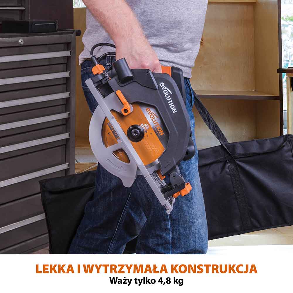 Piła tarczowa Evolution R185CCSX+ 185 mm z wielomateriałową tarczą TCT