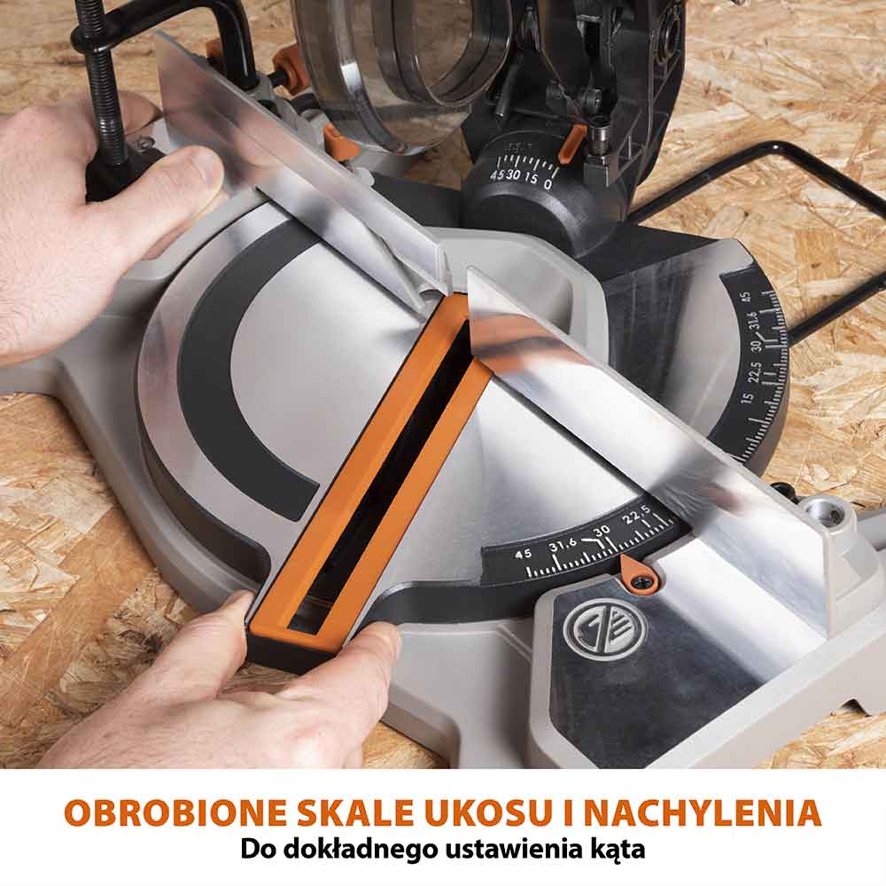Akumulatorowa piła ukośnica Evolution R185CMS-Li 18V EXT Li-Ion 185 mm z wielomateriałową tarczą TCT