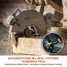 Elektryczna przecinarka tarczowa do betonu Evolution R260DCT-Li z Automatycznym Systemem Zraszania i Akumulatorem
