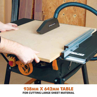 Piła Stołowa Evolution R255MTS 255 mm z tarczą do cięcia wielu materiałów, 1500W