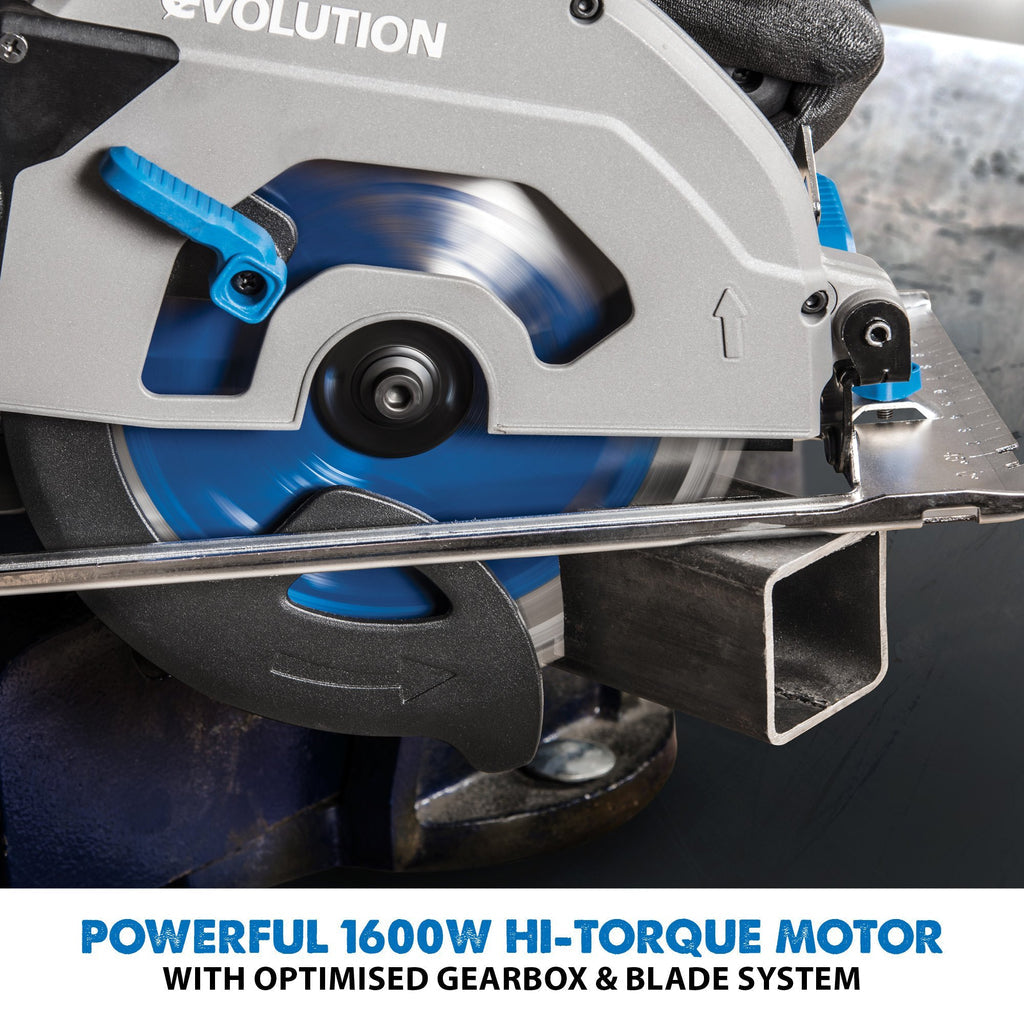 Piła tarczowa Evolution S185CCSL 185 mm z tarczą do cięcia metalu
