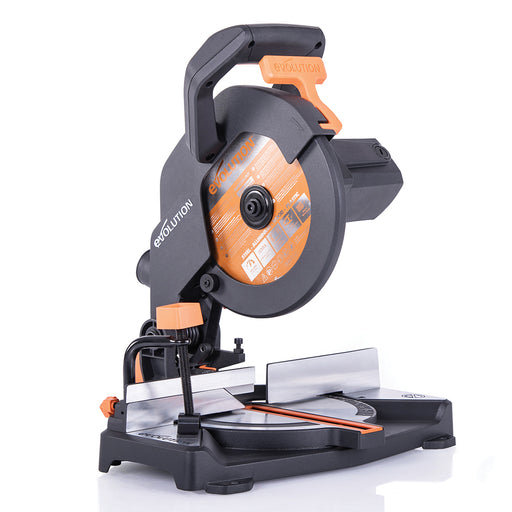 Evolution R210CMS — Zestaw ukośnic 210 mm z ostrzami TCT do cięcia stali miękkiej i ostrzami do cięcia różnych materiałów