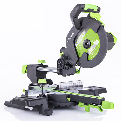 Ukośnica przesuwna Evolution F255SMS 255 mm z tarczą TCT do cięcia różnych materiałów(230 V) i ulepszonym pakietem tarcz
