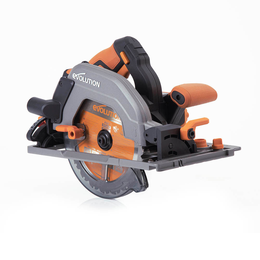 Akumulatorowa piła tarczowa Evolution R185CCSX-Li 185 mm 18V Li-Ion EXT z wielomateriałową tarczą TCT