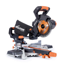 Akumulatorowa piła ukośnica Evolution R185SMS-Li 18V EXT Li-Ion 185 mm z wielomateriałową tarczą TCT